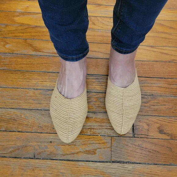 Proud Mary Raffia Women's Slip-On Sandals EUC 8. Coastal Boho Minimalist - Picture 8 of 9